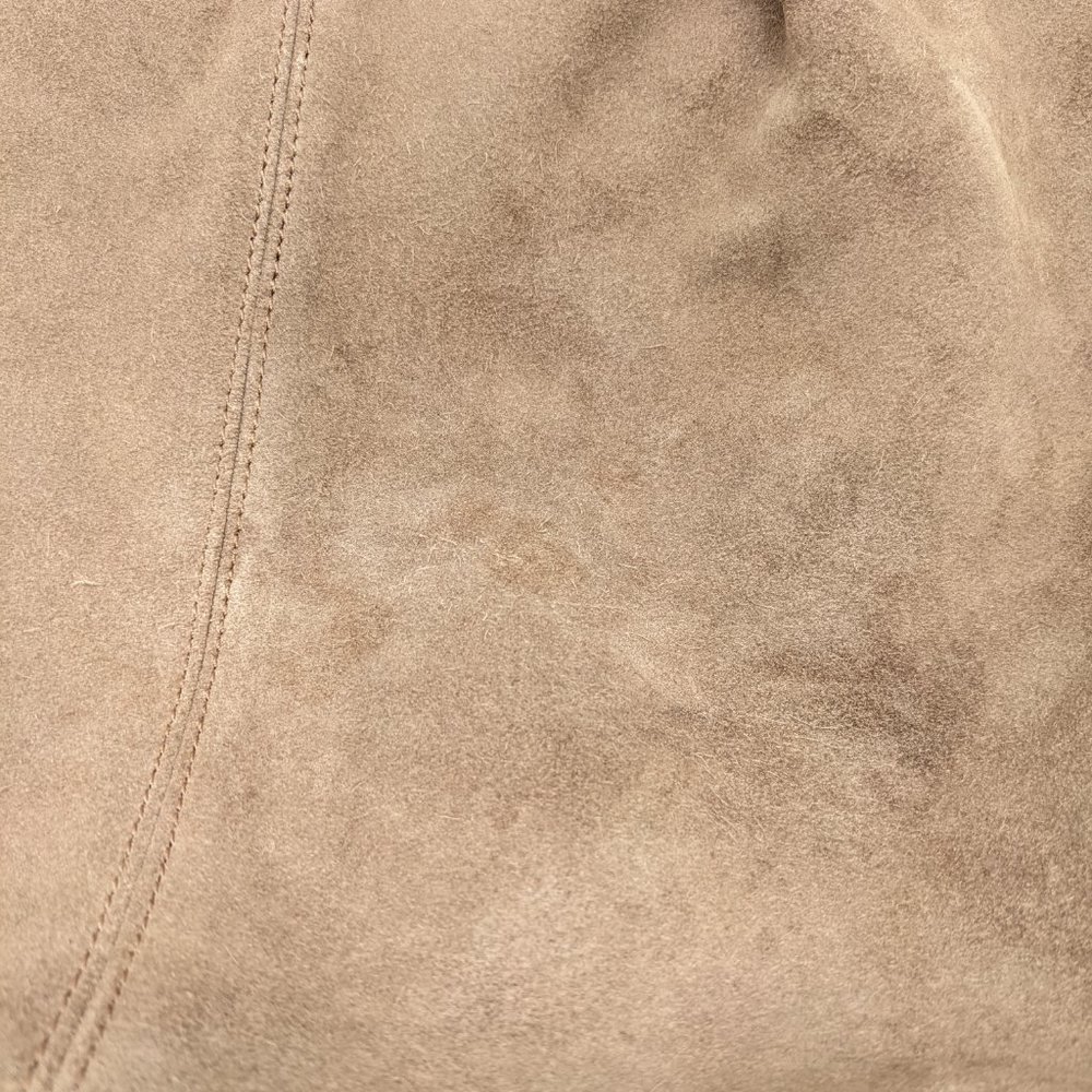 MANGO leather women's shopper tote bag purse- BROWN(Defective) - Picture 6 of 6